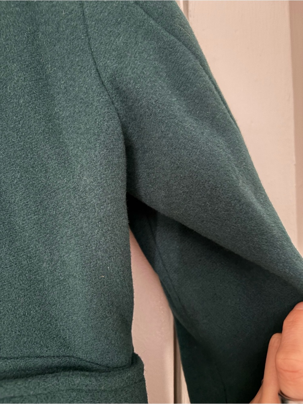 Hobb’s London Jude Double Breasted Teal Wool Coat - Picture 11 of 11